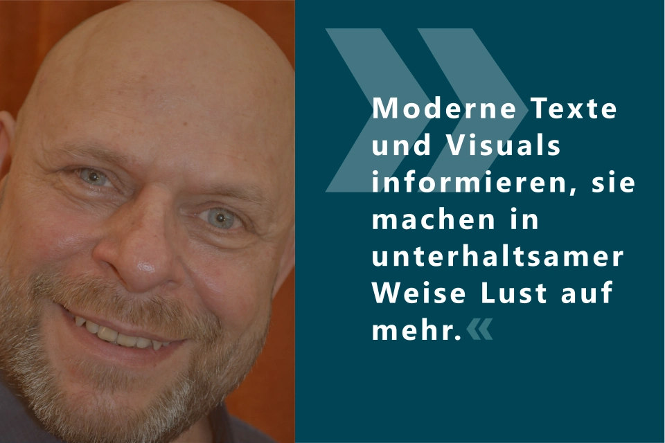 Moderne Texte bieten Information und Unterhaltung