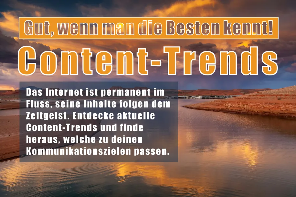 Die Inhalte des Internets wandeln sich ebenso stetik wie die Oberfläche eines Flusses