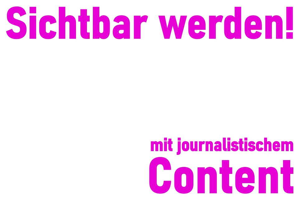 Verbraucherjournalismus macht dich sichtbar