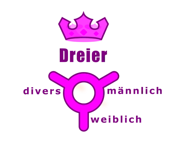 Das Dreier-Symbol repräsentiert alle Geschlechter