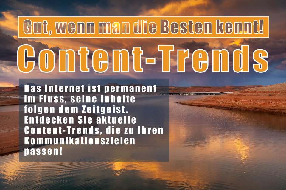content-Trends-7 Die Inhalte des Internets wandeln sich ebenso stetik wie die Oberfläche eines Flusses